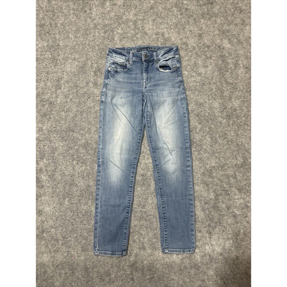 American Eagle Next‎ Level Stretch Women's Skinny Jeans Size 2 Blue Light Wash